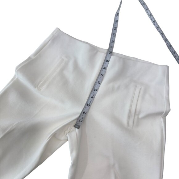 Chico's Women's Off White Slim-Fit Ankle Pants Size 00 Stretch Pull On Casual - Picture 5 of 13